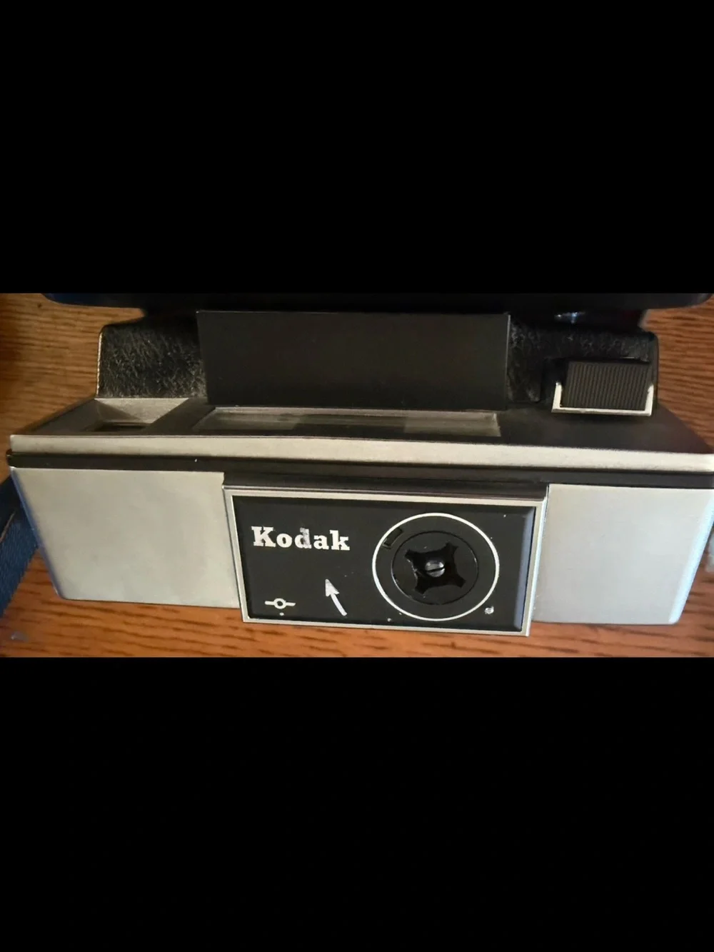 Kodak Instamatic X-90 Camera with Black Body and Red Case Interior
